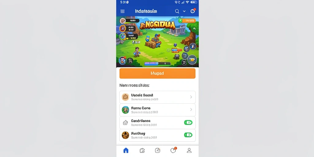 Pemandangan indah dari level baru.