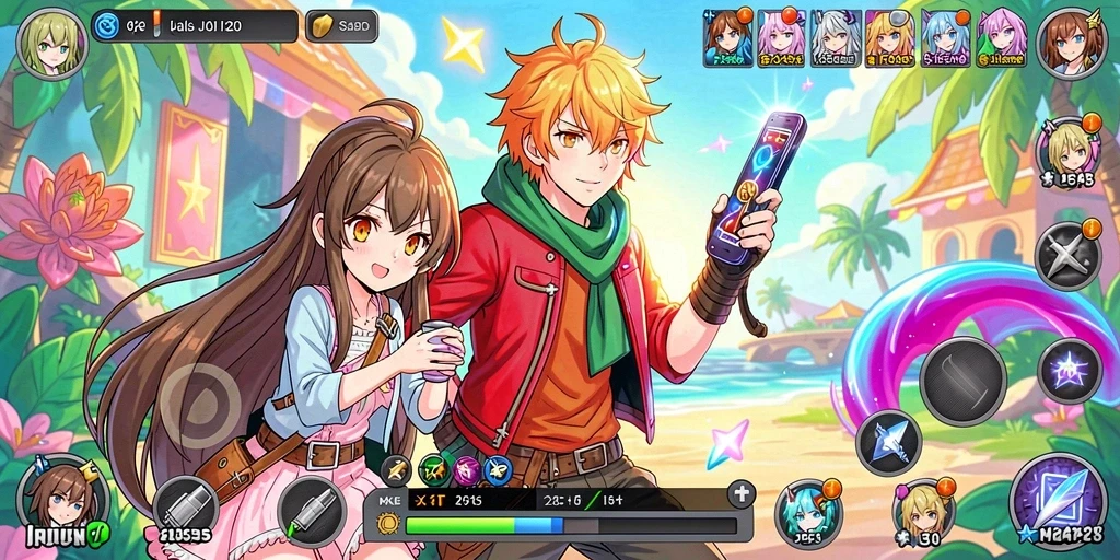 Screen 3 memperlihatkan leaderboard dengan pemain teratas.