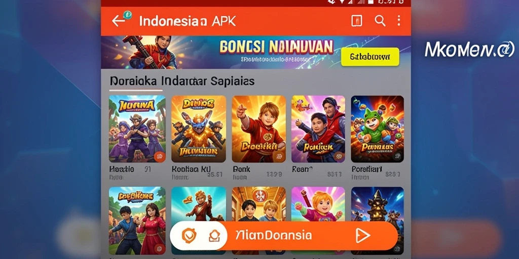 Tampilan menu dengan berbagai pilihan permainan slot yang tersedia.