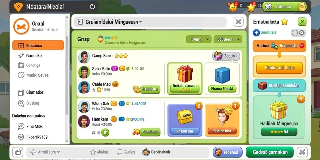 Pengaturan level yang beragam dan menantang.