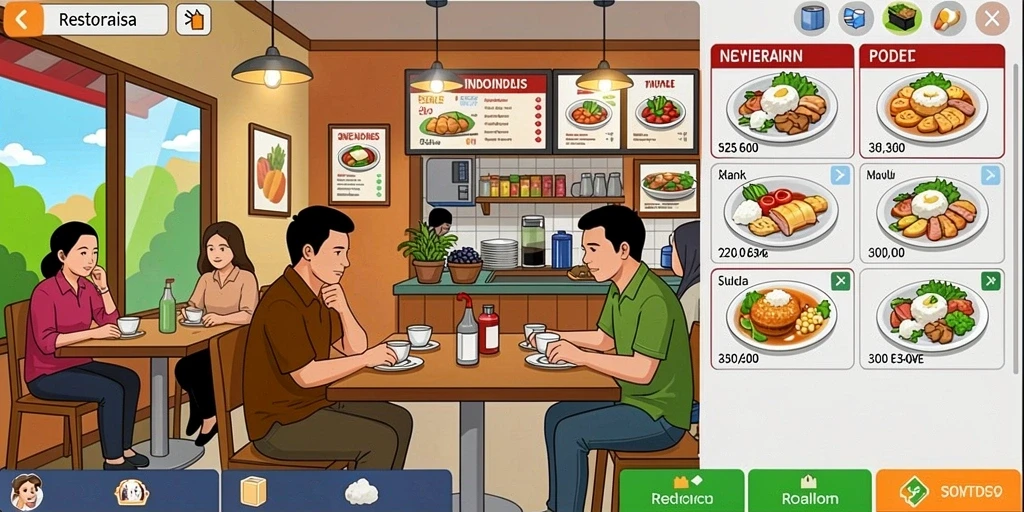 Berbagai pilihan permainan yang tersedia.